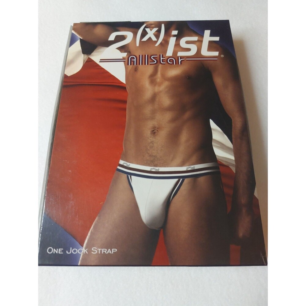 2(x)ist Men's Allstar Cotton Jockstrap Active Green Contrast Piping Vintage Look